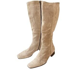 Sesto Meucci Brown Suede Knee-High Boots Size 8